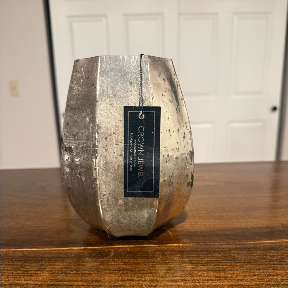 Mercury Glass Candle Holder / Vase – Crown Jewel